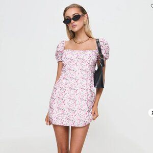 Hollen Mini Dress White Floral